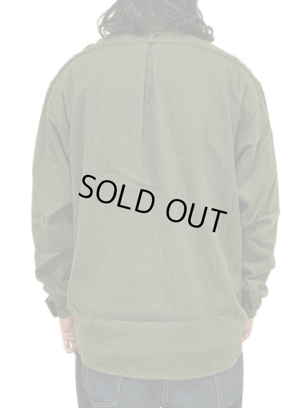 画像2: 【 GYPSY & SONS（ジプシー&サンズ） 】　ウォッシュドウールプルオーバーシャツ 　[ WASHED WOOL PULL OVER SHIRTS ] [ KHAKI ]