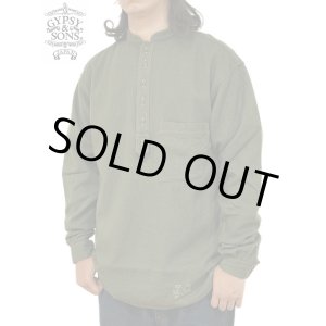 画像: 【 GYPSY & SONS（ジプシー&サンズ） 】　ウォッシュドウールプルオーバーシャツ 　[ WASHED WOOL PULL OVER SHIRTS ] [ KHAKI ]