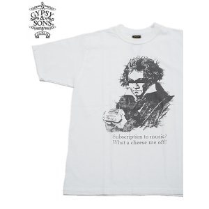 画像: 【 GYPSY & SONS（ジプシー&サンズ） 】　プリントT-Shirts　[ ROUND BODY ] [ Beethoven ] [ OFF ] 【 メール便可 】