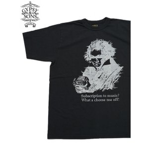 画像: 【 GYPSY & SONS（ジプシー&サンズ） 】　プリントT-Shirts　[ ROUND BODY ] [ Beethoven ] [ BLACK ] 【 メール便可 】
