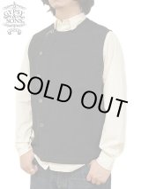 画像: 【 GYPSY & SONS（ジプシー&サンズ） 】　リネンベスト　[ M/C Waist Coat ] [ BLACK ]
