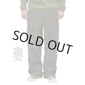 画像: 【 GYPSY & SONS（ジプシー&サンズ） 】 40s  NEP BACK CHINO TROUSERS [ BLACK ]