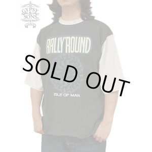 画像: 【 GYPSY & SONS（ジプシー&サンズ） 】　プリント5分袖T-Shirts　[ TWO TONE 5/S TEE ] [ LARRY ] [ CHARCOAL x WHITE ] 【 メール便可 】