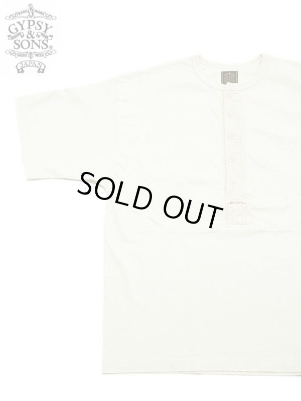 画像1: 【 GYPSY & SONS（ジプシー&サンズ） 】　ヘンリーネックT-Shirts　[ CLASSIC BIB HENLEY TEE ] [ IVORY ] 【 メール便可 】
