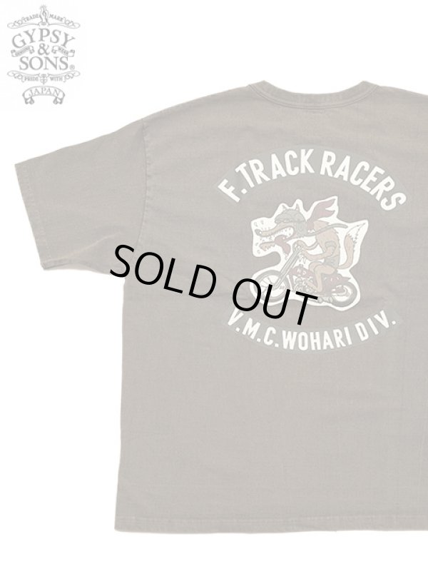 画像1: 【 GYPSY & SONS（ジプシー&サンズ） 】　プリントT-Shirts　[ PRINT TEE ] [ VMC MOTORCLUB ] [ CHARCOAL ] 【 メール便可 】