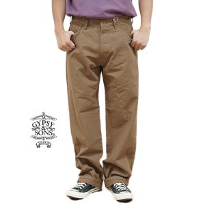 画像: 【 GYPSY & SONS（ジプシー&サンズ） 】 アーミーダックロガーパンツ　[ 15oz Army Duck Old Rogger Pants ] [ BROWN ]