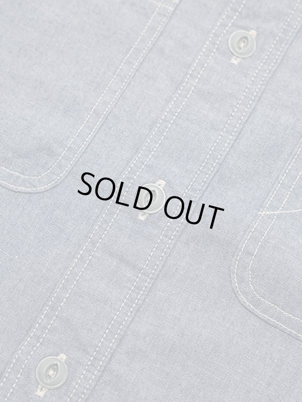 画像8: 【 GYPSY & SONS（ジプシー&サンズ） 】　シャンブレーワークシャツ 　[ 5oz CHAMBRAY WORK SHIRTS ] [ BLUE ] [ One Wash ]