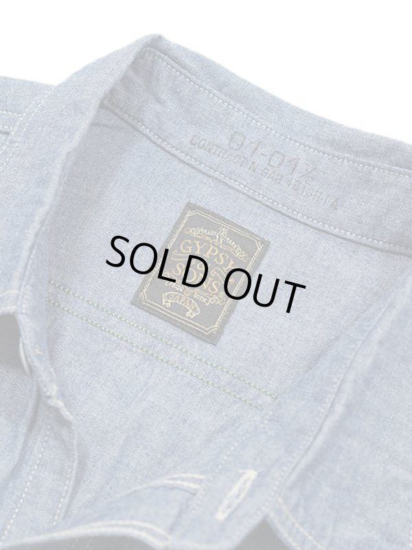 画像9: 【 GYPSY & SONS（ジプシー&サンズ） 】　シャンブレーワークシャツ 　[ 5oz CHAMBRAY WORK SHIRTS ] [ BLUE ] [ One Wash ]