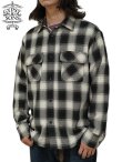 画像1: 【 GYPSY & SONS（ジプシー&サンズ） 】　オンブレーチェックシャツ 　[ HERRINGBONE OMBRE CHECK SHIRTS ] [ OFF x BLACK ]