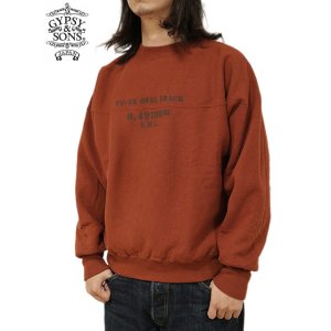 画像: 【 GYPSY & SONS（ジプシー&サンズ） 】　ダービースウェット　[ 80 DERBY SWEAT ] [ STENCIL ] [ RED ] 