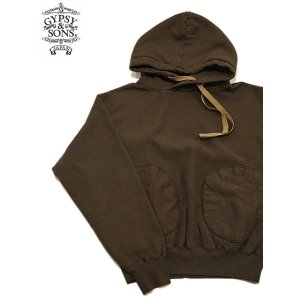 画像: 【 GYPSY & SONS（ジプシー&サンズ） 】　ハチマル スウェット フーディ　[ 80 SWEAT HOODIE ][ BROWN CHARCOAL] 