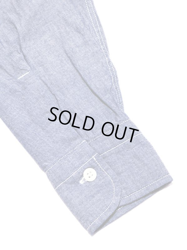 画像5: 【 HEAD LIGHT（ヘッドライト） 】　チェーン刺繡入りシャンブレーワークシャツ　[ 5oz. Shambray Work Shirt ]