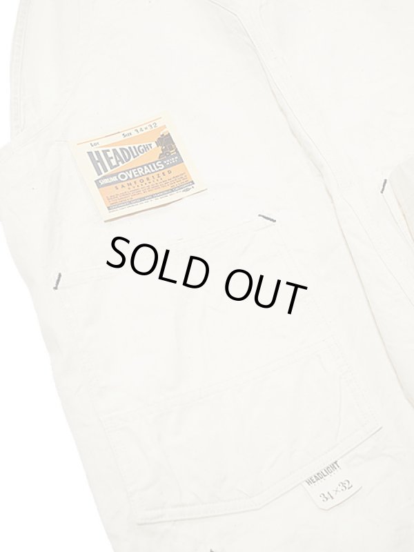 画像11: 【 HEAD LIGHT（ヘッドライト） 】　【 9oz. 】オフツイルオーバーオール　[ 9oz. White Boat Sail Drill Overalls ]