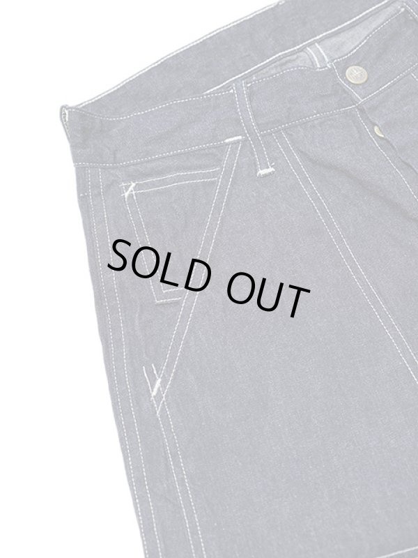 画像4: 【 HEAD LIGHT（ヘッドライト） 】 10oz. BLUE DENIM DOUBLE FRONT DUNGAREES [ 実名復刻 ]