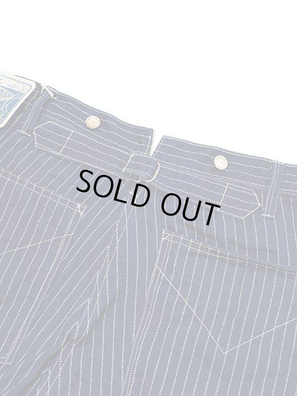 画像9: 【 HEAD LIGHT（ヘッドライト） 】 【 9oz. 】 ウォバッシュストライプワークパンツ [ WABASH STRIPE WAIST OVERALLS  ] [ 実名復刻モデル ]