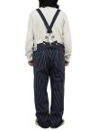 画像2: 【 HEAD LIGHT（ヘッドライト） 】 【 8oz. 】 SPECIAL WOOVEN STRIPE DENIM LOW BACK OVERALL インディゴストライプローバックオーバーオール [ 実名復刻モデル ]