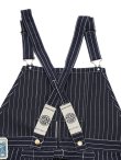 画像7: 【 HEAD LIGHT（ヘッドライト） 】 【 8oz. 】 SPECIAL WOOVEN STRIPE DENIM LOW BACK OVERALL インディゴストライプローバックオーバーオール [ 実名復刻モデル ]