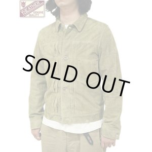 画像: 【 限定モデル 】 【 Y'2 LEATHER（ワイツーレザー） 】　ホーススエードGジャン1st 大戦モデル [ Horse Roughout ] [ KHAKI ]