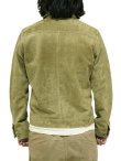 画像2: 【 限定モデル 】 【 Y'2 LEATHER（ワイツーレザー） 】　ホーススエードGジャン1st 大戦モデル [ Horse Roughout ] [ KHAKI ]
