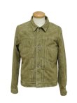 画像3: 【 限定モデル 】 【 Y'2 LEATHER（ワイツーレザー） 】　ホーススエードGジャン1st 大戦モデル [ Horse Roughout ] [ KHAKI ]