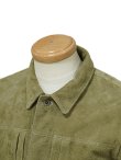 画像5: 【 限定モデル 】 【 Y'2 LEATHER（ワイツーレザー） 】　ホーススエードGジャン1st 大戦モデル [ Horse Roughout ] [ KHAKI ]