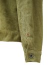 画像9: 【 限定モデル 】 【 Y'2 LEATHER（ワイツーレザー） 】　ホーススエードGジャン1st 大戦モデル [ Horse Roughout ] [ KHAKI ]