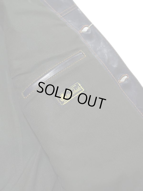 画像13: 【 Y'2 LEATHER（ワイツーレザー） 】 インディゴホースGジャン1stタイプジャケット [ 馬革 ] [ インディゴ染め ]