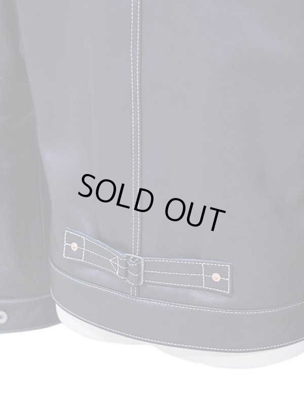 画像12: 【 Lua × Y'2 LEATHER（ルア × ワイツーレザー） 】 【 Lua別注 】 1st Type Leather Jacket [ WW2 Model ] ( 大戦モデル ) [ Indigo Horse ] [ Lot.20 ] [ LUA LIMITED EDITION ]