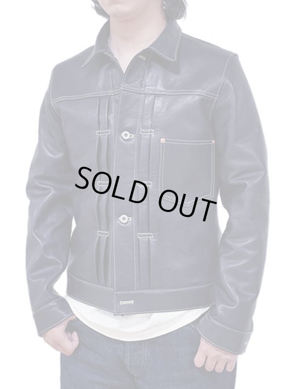 画像2: 【 Lua × Y'2 LEATHER（ルア × ワイツーレザー） 】 【 Lua別注 】 1st Type Leather Jacket [ WW2 Model ] ( 大戦モデル ) [ Indigo Horse ] [ Lot.20 ] [ LUA LIMITED EDITION ]