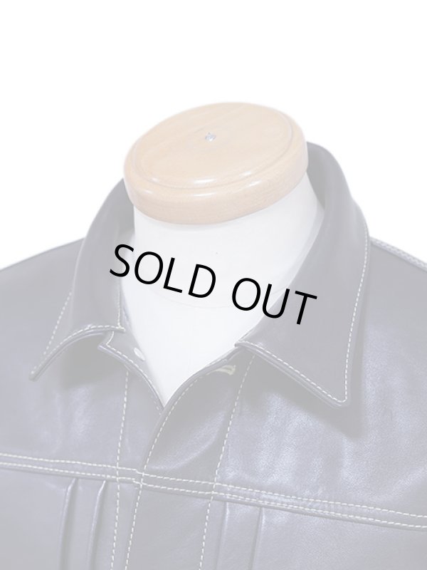 画像6: 【 Lua × Y'2 LEATHER（ルア × ワイツーレザー） 】 【 Lua別注 】 1st Type Leather Jacket [ WW2 Model ] ( 大戦モデル ) [ Indigo Horse ] [ Lot.20 ] [ LUA LIMITED EDITION ]