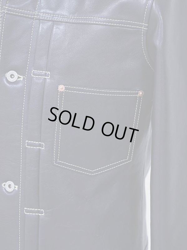 画像8: 【 Lua × Y'2 LEATHER（ルア × ワイツーレザー） 】 【 Lua別注 】 1st Type Leather Jacket [ WW2 Model ] ( 大戦モデル ) [ Indigo Horse ] [ Lot.20 ] [ LUA LIMITED EDITION ]