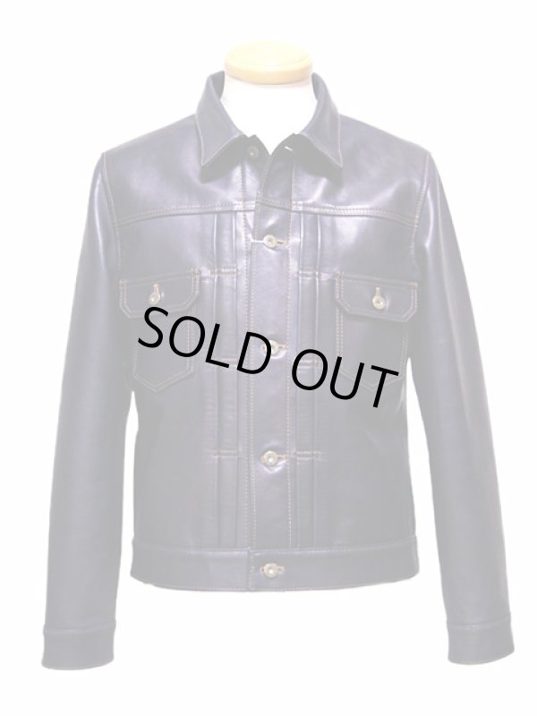 画像3: 【 Y'2 LEATHER（ワイツーレザー） 】　インディゴホースGジャン2ndタイプジャケット　[ 馬革 ] [ インディゴ染め ] 