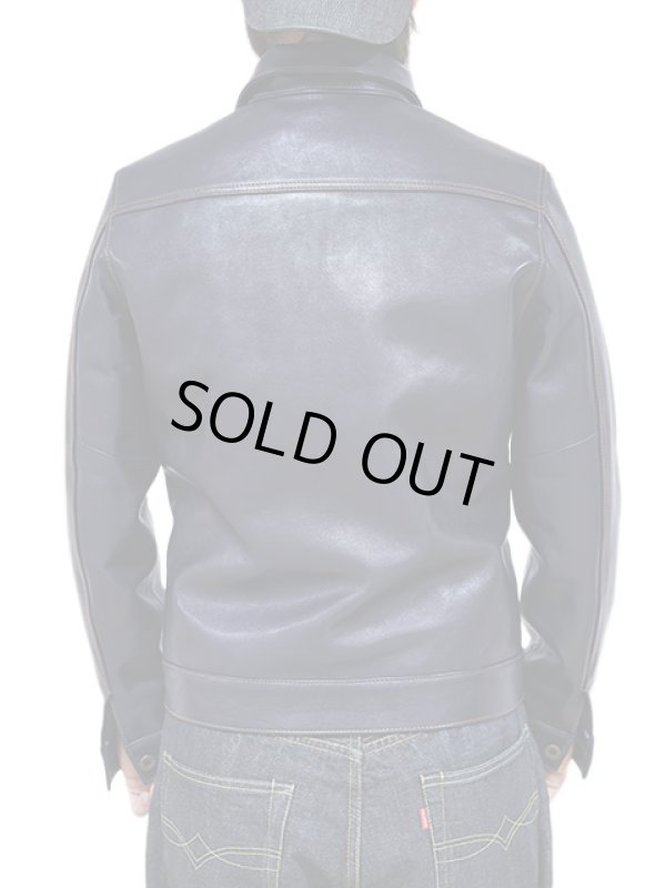 画像3: 【 Y'2 LEATHER（ワイツーレザー） 】 インディゴホースGジャン1stタイプジャケット [ 馬革 ] [ インディゴ染め ]