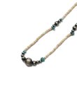 画像3: 【 Indian Jewelry（インディアン ジュエリー） 】 ナバホビーズネックレス [ Navajo Silver x  Turquoise x White Shell ] [ 72cm ] 【 メール便可 】
