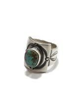 画像: 【 Herman Vandever（ハーマンバンデバー） 】シールドリング [ Shield Ring ] [ Turquoise MT ] [ 21号 ]