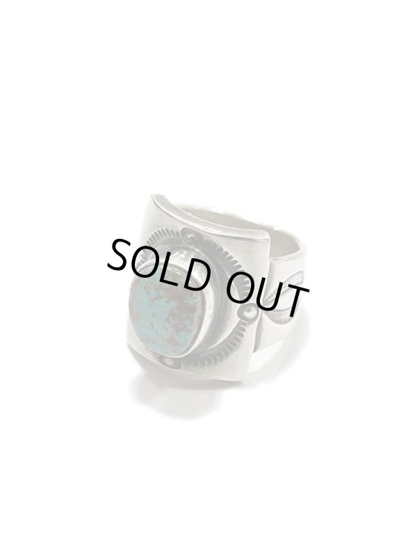 画像1: 【 Herman Vandever（ハーマンバンデバー） 】シールドリング [ Shield Ring ] [ Turquoise MT ] [ 21号 ]