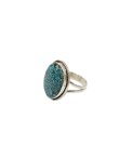 画像1: 【 Indian Jewelry（インディアン ジュエリー） 】 ターコイズリング [ Navajo Silver Ring ] [ Kingman Turquois ( キングマンターコイズ ) ] [ 17号 ]