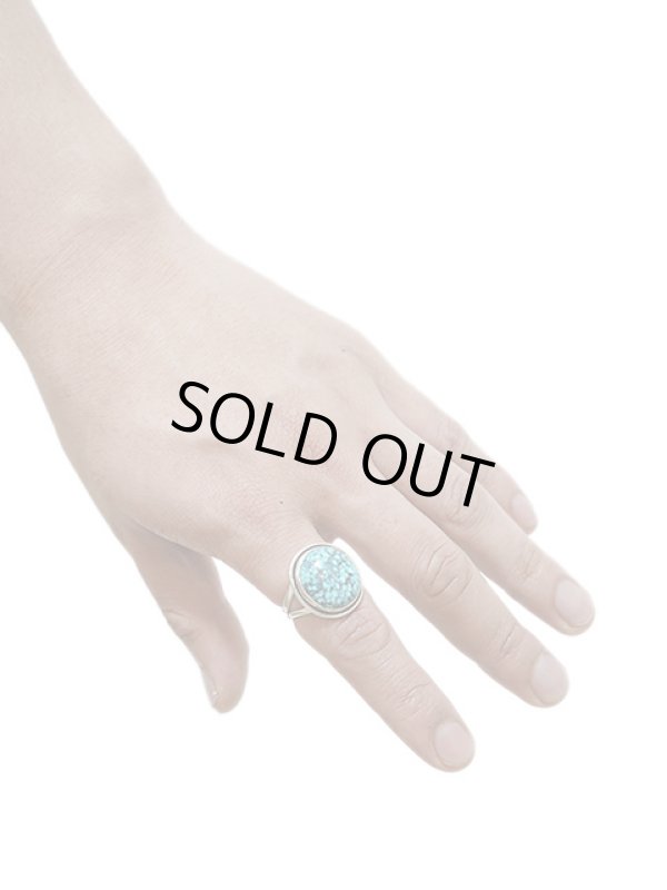 画像4: 【 Indian Jewelry（インディアン ジュエリー） 】 ターコイズリング [ Navajo Silver Ring ] [ Kingman Turquois ( キングマンターコイズ ) ] [ 19号 ]