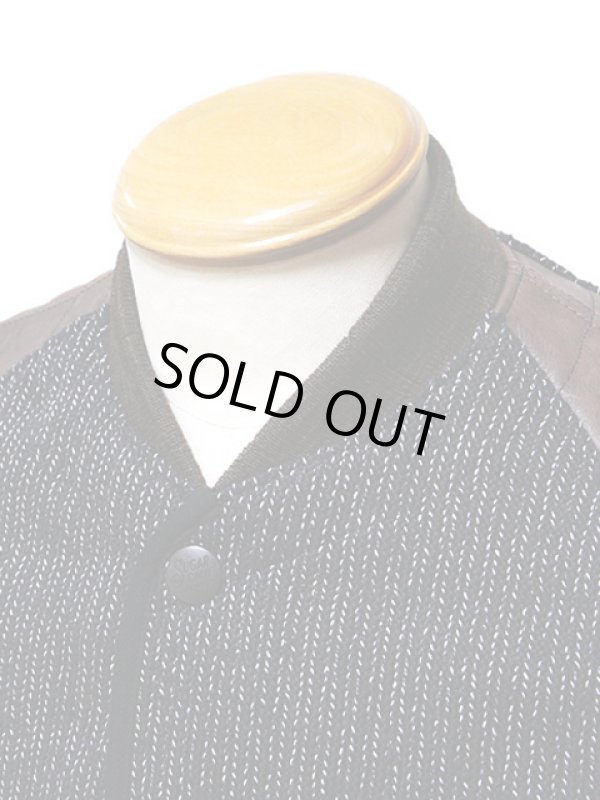 画像3: 【 SUGAR CANE（シュガーケン） 】 ビーチクロスレザースリーブジャケット [ BEACH CLOTH LEATHER SLEEVE JACKET ] [ NAVY ]