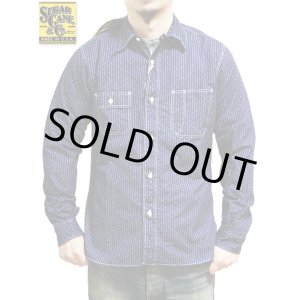 画像: 【 SUGAR CANE（シュガーケン） 】 【 4.5oz. 】INDIGO DOT STRIPE WORK SHIRT [ FICTION ROMANCE ] インディゴドットストライプワークシャツ