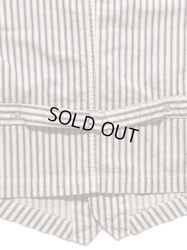 画像5: 【STUDIO D'ARTISAN（ステュディオダルチザン） 】 インディゴストライプワークベスト[ MR. RAIL ROAD ] 