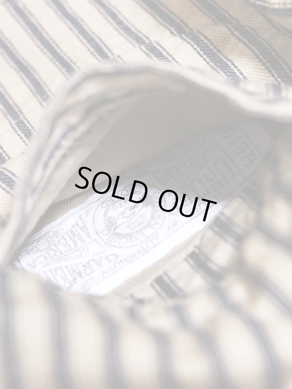 画像6: 【STUDIO D'ARTISAN（ステュディオダルチザン） 】 インディゴストライプワークベスト[ MR. RAIL ROAD ] 