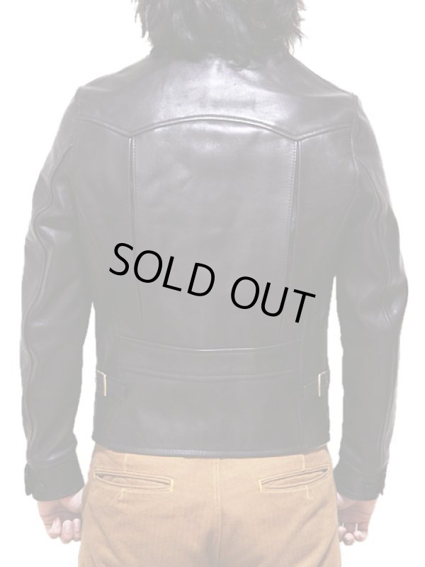 画像3: 【 LUA×Y'2 LEATHER（ルア×ワイツーレザー） 】  ルア別注 レザージャケット [ ホースハイド（馬革・茶芯） ] [ Lot.6 ] [ HR-56 SP ]【 少量限定生産モデル 】