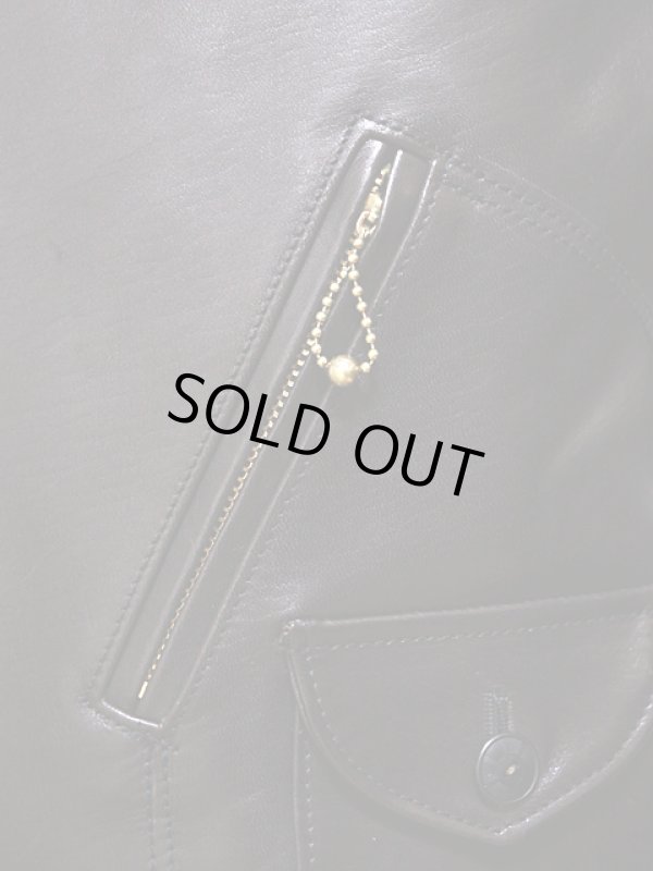 画像5: 【 LUA×Y'2 LEATHER（ルア×ワイツーレザー） 】  ルア別注 レザージャケット [ ホースハイド（馬革・茶芯） ] [ Lot.6 ] [ HR-56 SP ]【 少量限定生産モデル 】