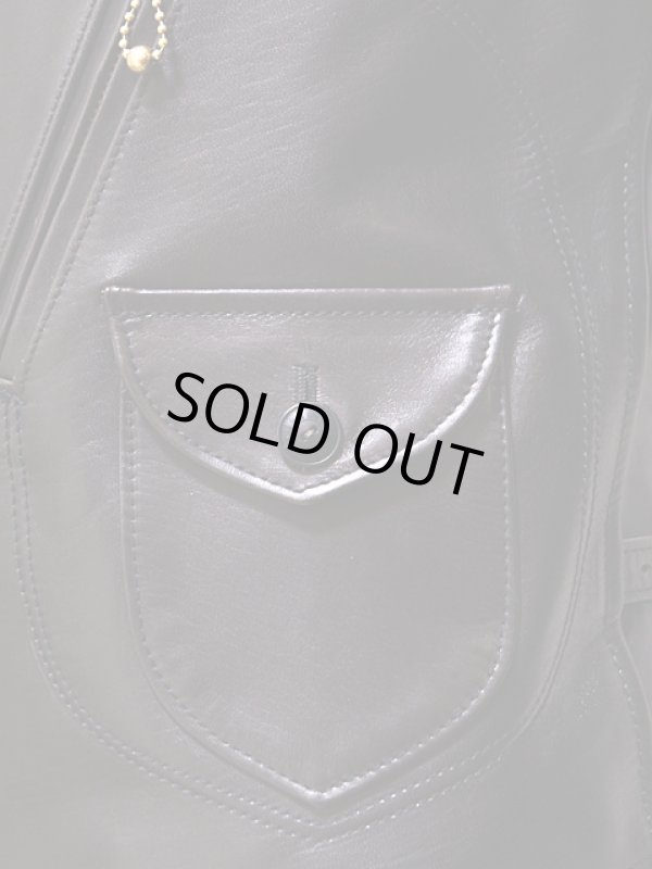 画像6: 【 LUA×Y'2 LEATHER（ルア×ワイツーレザー） 】  ルア別注 レザージャケット [ ホースハイド（馬革・茶芯） ] [ Lot.6 ] [ HR-56 SP ]【 少量限定生産モデル 】