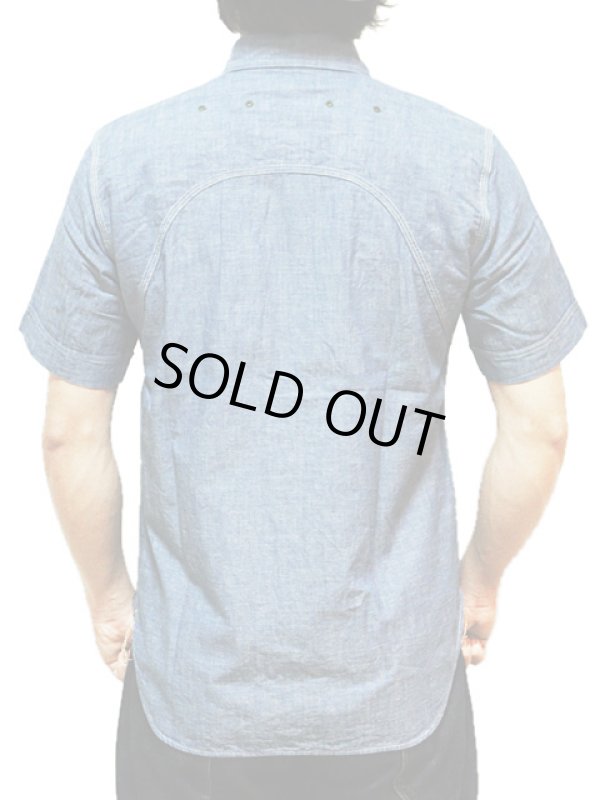 画像2: 【 JELADO（ジェラード） 】 半袖インディゴシャンブレーワークシャツ [ Ventilation Work Shirts ]