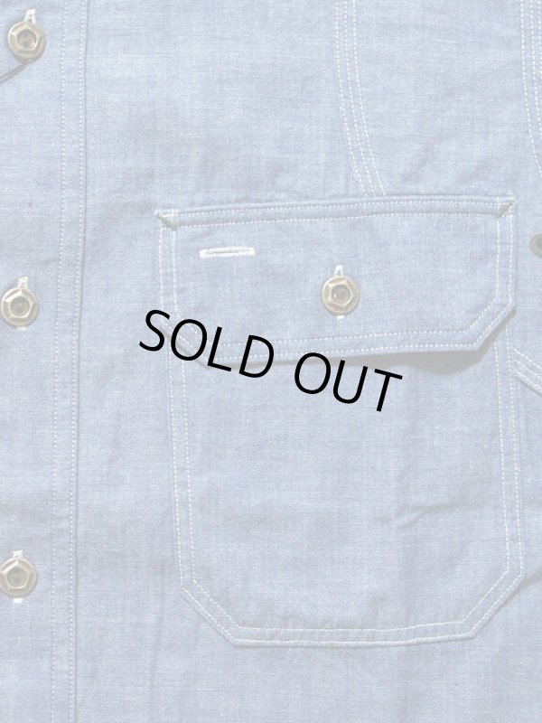 画像4: 【 JELADO（ジェラード） 】 半袖インディゴシャンブレーワークシャツ [ Ventilation Work Shirts ]