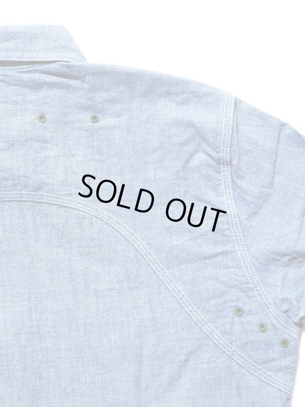 画像8: 【 JELADO（ジェラード） 】 半袖インディゴシャンブレーワークシャツ [ Ventilation Work Shirts ]