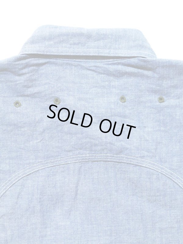 画像7: 【 JELADO（ジェラード） 】 半袖インディゴシャンブレーワークシャツ [ Ventilation Work Shirts ]