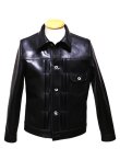 画像4: 【 Y'2 LEATHER（ワイツーレザー） 】　Horse Hide 1st Type Jacket [ Eco Horse ] [ BLACK ] [ 馬革 ]